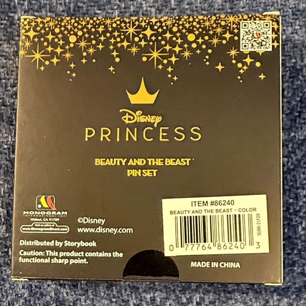 Disney Princess Beauty and the Beast Pin Set - Picture 2 of 2